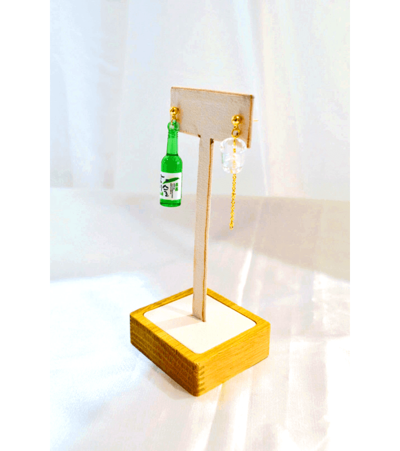 Soju Earrings - ONE SIZE ONLY / Gold / 100% Handmade in South Korea - Earrings