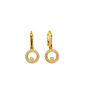 Spooky In Love Cheon Yeo-ri (Park Eun-bin) Inspired Earrings 001 - Mini Sized Interlinked Hoop Earrings / Gold - Earrings