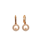 Spooky In Love Cheon Yeo-ri (Park Eun-bin) Inspired Earrings 001 - Mini Sized Interlinked Hoop Earrings / Rose Gold - Earrings