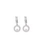 Spooky In Love Cheon Yeo-ri (Park Eun-bin) Inspired Earrings 001 - Mini Sized Interlinked Hoop Earrings / Silver - Earrings