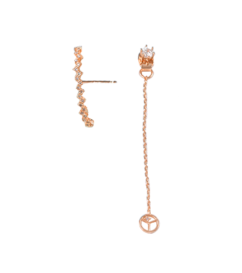 Start Up Suzy (Bae Suzy) Inspired Earrings 009 - ONE SIZE ONLY / Rose Gold - Earrings