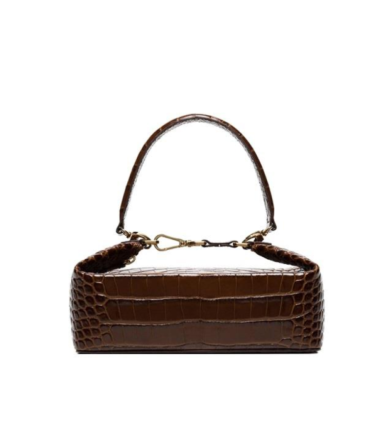 Synthetic Leather Cross Box Bag - Bags
