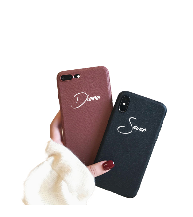 Synthetic Leather Personalized iPhone Case - iPhone Case
