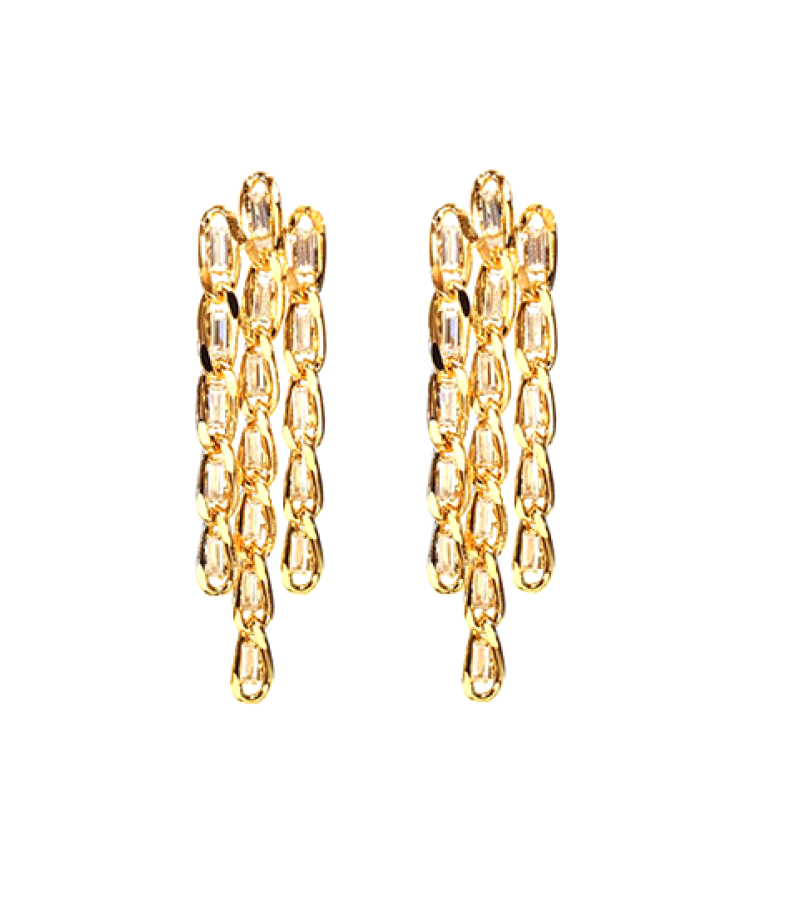 The Glory Park Yeon-Jin (Lim Ji-Yeon) Inspired Earrings 018 - ONE SIZE ONLY / Gold - Earrings