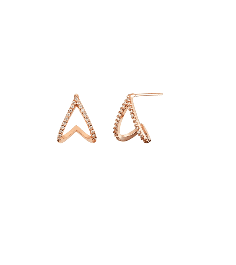 The Glory Park Yeon-Jin (Lim Ji-Yeon) Inspired Earrings 022 - ONE SIZE ONLY / Rose Gold - Earrings