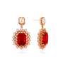 The King: Eternal Monarch Jung Eun-chae Inspired Earrings 008 - ONE SIZE ONLY / Red - Earrings