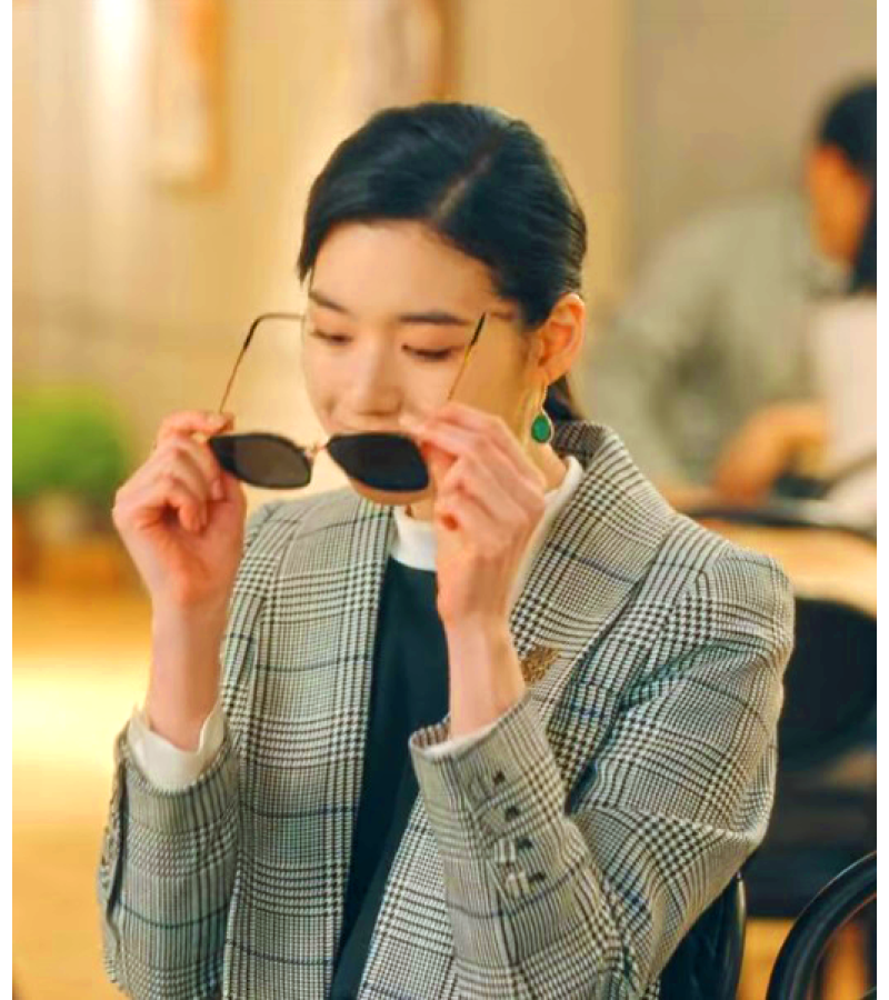 The King: Eternal Monarch Jung Eun-chae Inspired Sunglasses 003 - ONE SIZE ONLY / Black - Sunglasses