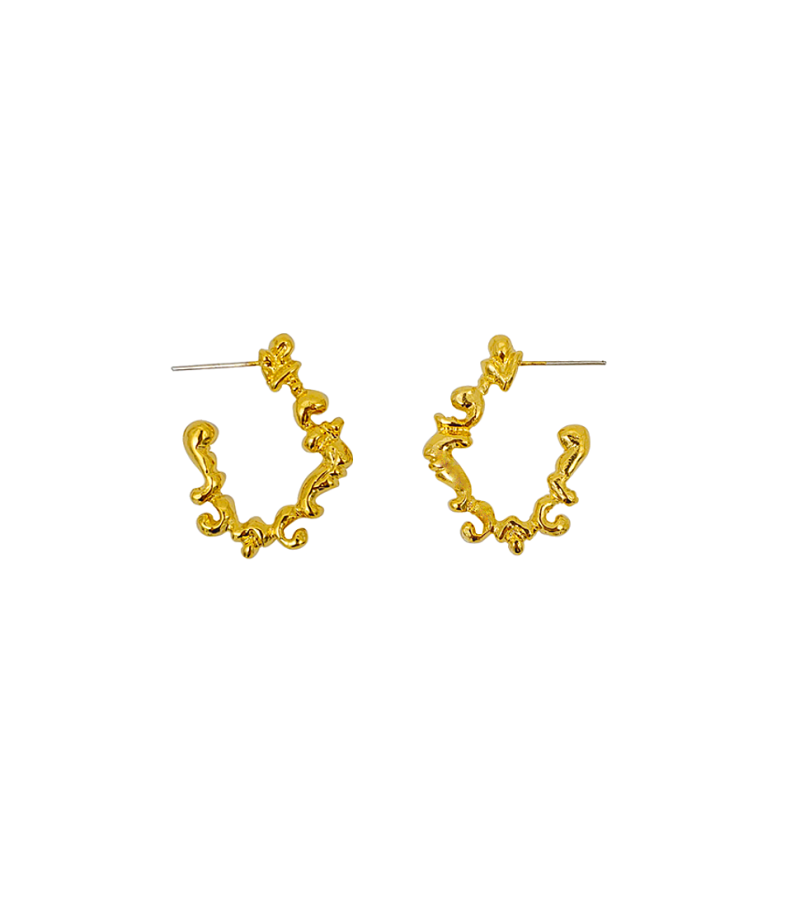 The King: Eternal Monarch Kim Go-eun Inspired Earrings 006 - ONE SIZE ONLY / Gold - Earrings