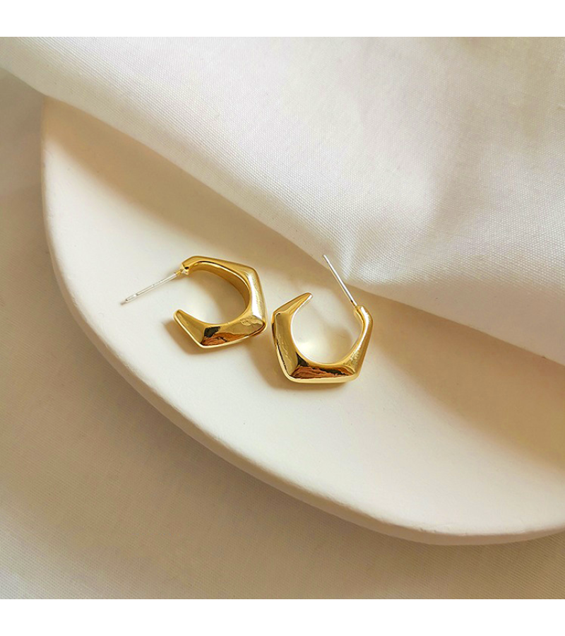The King: Eternal Monarch Kim Go-eun Inspired Earrings 007 - ONE SIZE ONLY / Gold - Earrings