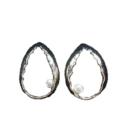 The Last Empress Lee Elijah Inspired Earrings 001 - ONE SIZE ONLY / Silver - Earrings