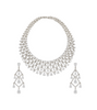 The Remarried Empress Empress Navier (Shin Min-a) Inspired Earrings 001 - Full Set (Earrings + Necklace) / Silver - Earrings