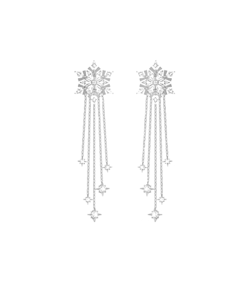 The Spies Who Loved Me Yoo In-na Inspired Earrings 001 - ONE SIZE ONLY / Silver / Produced in a week’s time - Earrings