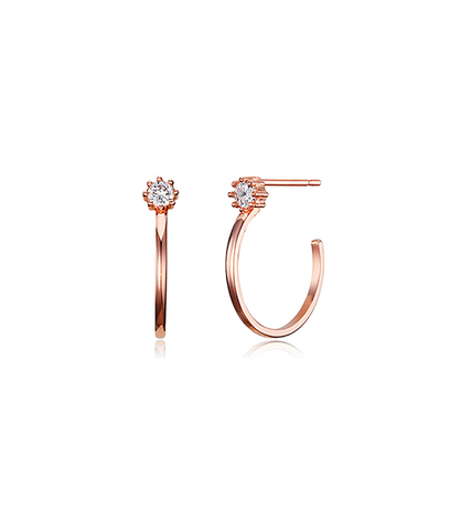 The World of The Married Han So-hee Inspired Earrings 003 - ONE SIZE ONLY / Rose Gold - Earrings