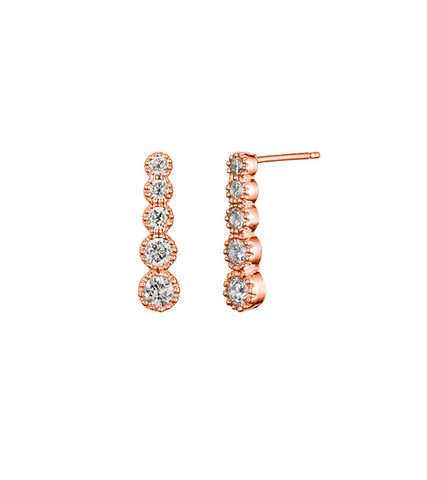 The World of The Married Han So-hee Inspired Earrings 012 - ONE SIZE ONLY / Rose Gold - Earrings