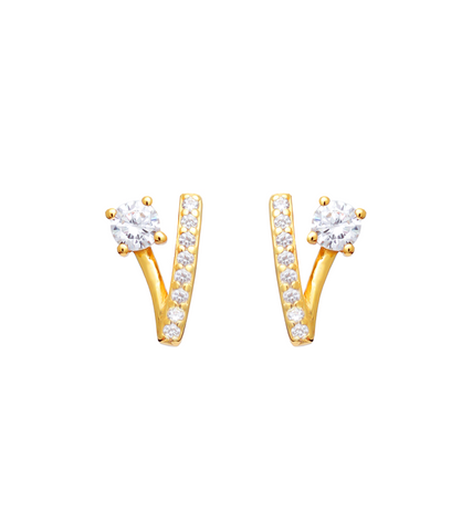 The World of The Married Kim Hee-ae Inspired Earrings 005 - ONE SIZE ONLY / Gold - Earrings