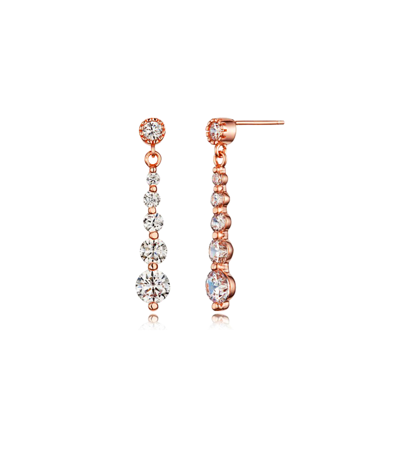 The World of The Married Han So-hee Inspired Earrings 011 - ONE SIZE ONLY / Rose Gold - Earrings