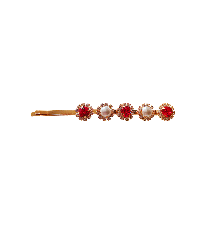 Touch Kim Bo-Ra Inspired Hair Clip 001 - Red / One Piece Only - Hair Accessories