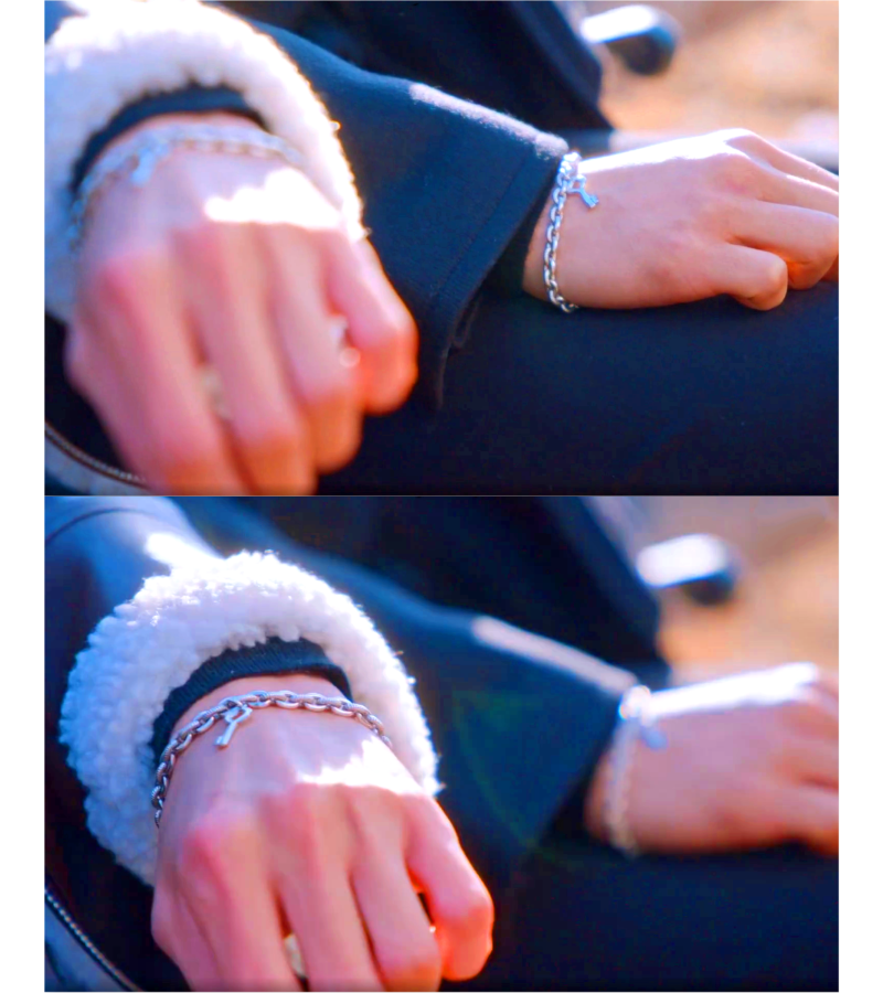 True Beauty Cha Eun-woo and Hwang In-yeop Inspired Bracelet - ONE SIZE ONLY / Silver - Bracelet
