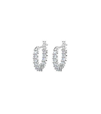 True Beauty Moon Ga-young Inspired Earrings 012 - ONE SIZE ONLY / Silver - Earrings
