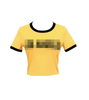 Twenty-Five Twenty-One Na Hee-do (Kim Tae-ri) Inspired Top 004 - Asian Size S / Yellow / Crop Top - Shirts & Tops