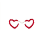 Valentine My Heart Earrings in Red - ONE SIZE ONLY / Red - Earrings