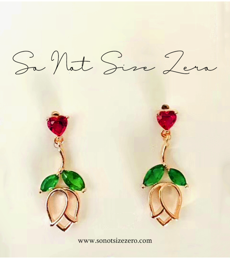 Valentine’s Day Rose Earrings - Earrings