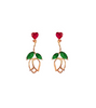 Valentine’s Day Rose Earrings - ONE SIZE ONLY / Gold - Earrings