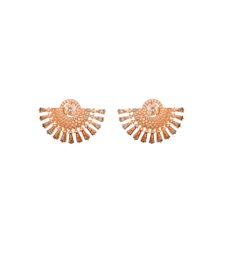 Vincenzo Hong Cha-young (Jeon Yeo-been / Jeon Yeo-bin) Inspired Necklace 002 - Matching Earrings Only / Rose Gold - Necklaces