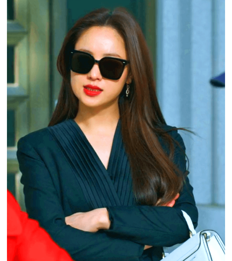 Vincenzo Hong Cha-young (Jeon Yeo-been / Jeon Yeo-bin) Inspired Sunglasses 003 - ONE SIZE ONLY / Black - Sunglasses