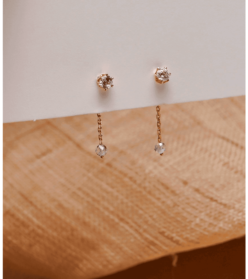 39 Thirty Nine Cha Mi-Jo (Son Ye-jin) Inspired Earrings 014 - ONE SIZE ONLY / Rose Gold - Earrings