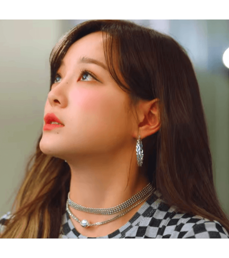 A Business Proposal Shin Ha-Ri (Kim Se-Jeong) Inspired Earrings 001 - ONE SIZE ONLY / Silver - Earrings