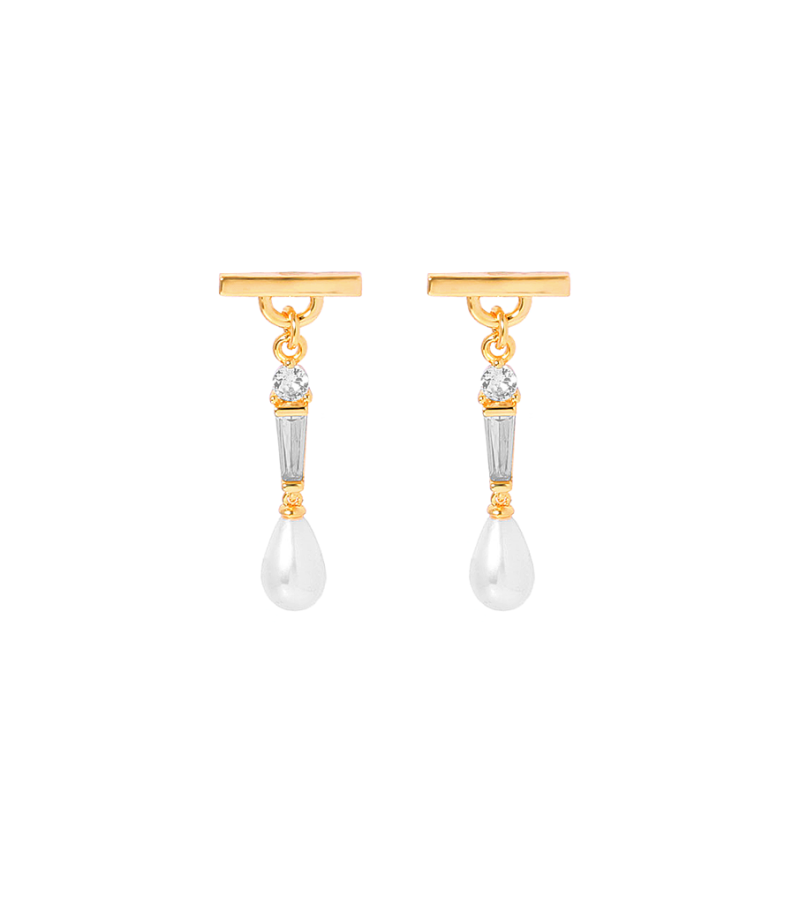 Penthouse Eugene Inspired Earrings 002 - ONE SIZE ONLY / Gold - Earrings
