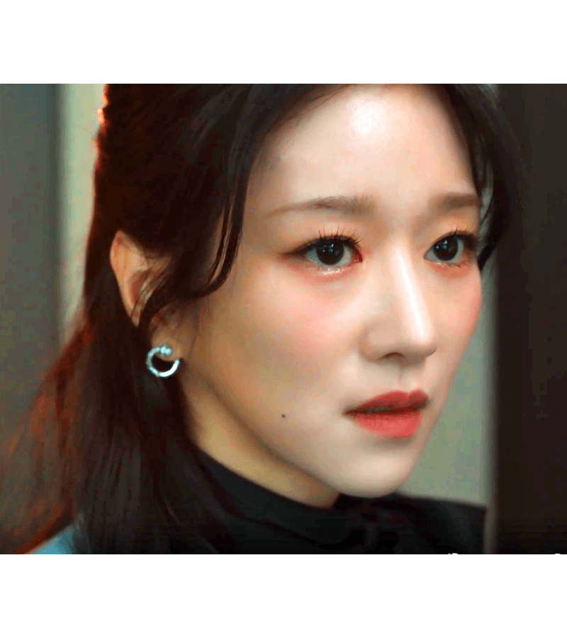 Eve Lee La-el (Seo Ye-ji) Inspired Earrings 020 - ONE SIZE ONLY / Silver - Earrings