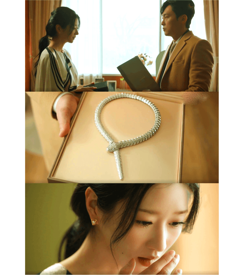 Eve Lee La-el (Seo Ye-ji) Inspired Necklace 002 - ONE SIZE ONLY / Silver - Necklaces