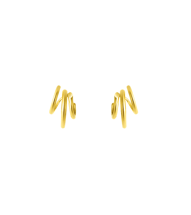 Forecasting Love and Weather (Weather People) Chae Yoo-jin (Yura) Inspired Earrings 003 - ONE SIZE ONLY / Gold - Apparel & Accessories