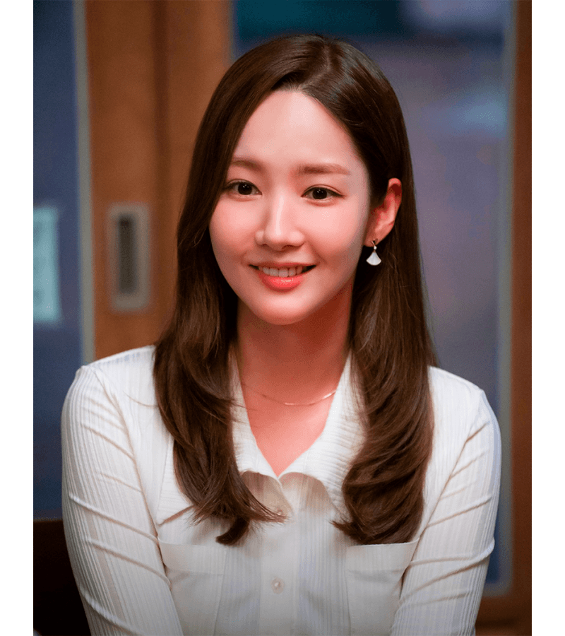 Forecasting Love and Weather (Weather People) Jin Ha-Kyung (Park Min Young) Inspired Top 002 - ONE SIZE ONLY / White - Shirts & Tops