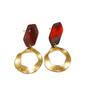 Graceful Family Im Soo-hyang Inspired Earrings 001 - ONE SIZE ONLY / Red - Earrings