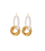 Graceful Family Im Soo-hyang Inspired Earrings 002 - ONE SIZE ONLY / Gold - Earrings