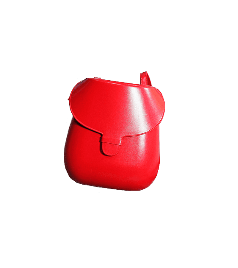 Hometown Cha-Cha-Cha Yoon Hye-jin (Shin Min-a) Inspired Bag 005 - ONE SIZE ONLY - 17 CM x 14 CM x 5 CM / Red - Handbags