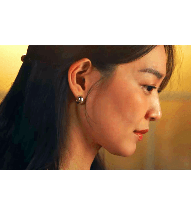 Hometown Cha-Cha-Cha Yoon Hye-jin (Shin Min-a) Inspired Earrings 005 - ONE SIZE ONLY / Silver - Earrings