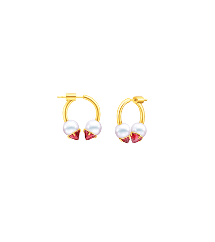 Hometown Cha-Cha-Cha Yoon Hye-jin (Shin Min-a) Inspired Earrings 027 - ONE SIZE ONLY / Gold - Earrings