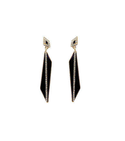 Hotel Del Luna IU Inspired Earrings 024 - ONE SIZE ONLY / Black - Earrings