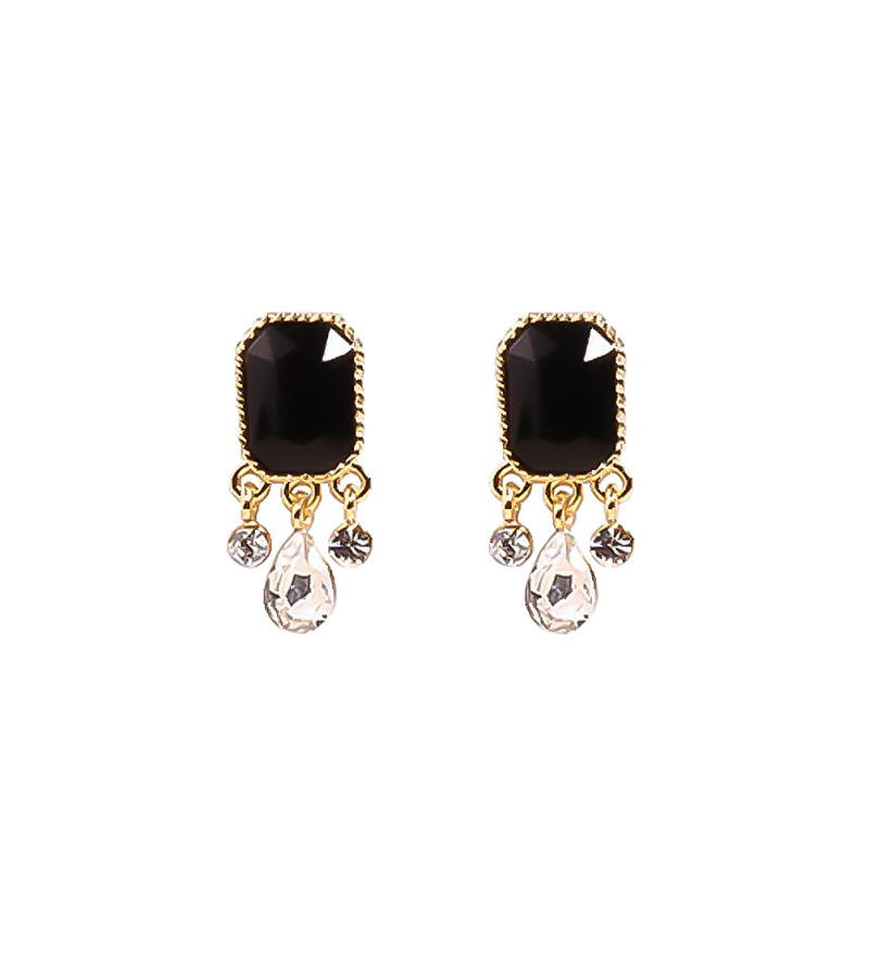 Hotel Del Luna IU Inspired Earrings 027 - ONE SIZE ONLY / Black - Earrings