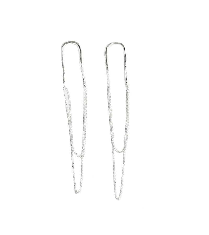 Love With Flaws Oh Yeon-seo Inspired Earrings 001 - ONE SIZE ONLY / Silver - Earrings