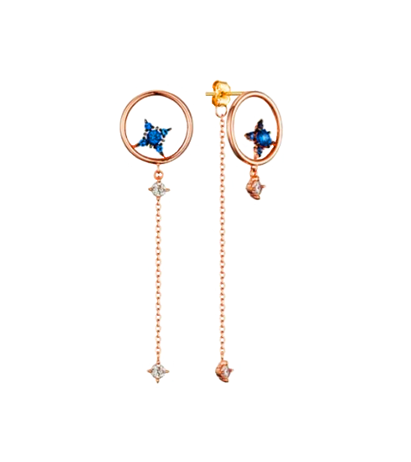 Love With Flaws Oh Yeon-seo Inspired Earrings 003 - ONE SIZE ONLY / Rose Gold - Earrings