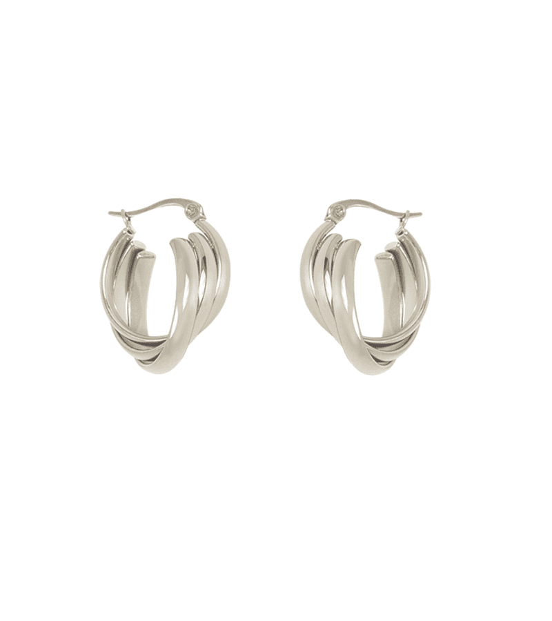 Mine Jung Seo-hyun (Kim Seo-hyung) Inspired Earrings 001 - ONE SIZE ONLY / Silver - Earrings