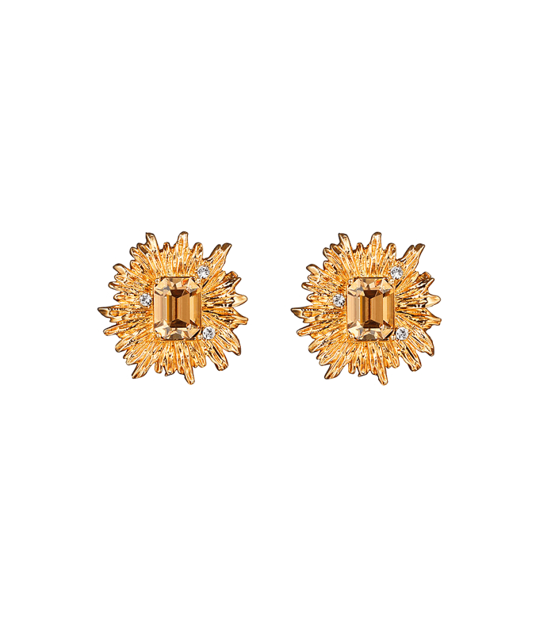Mine Jung Seo-hyun (Kim Seo-hyung) Inspired Earrings 005 - ONE SIZE ONLY / Gold - Earrings