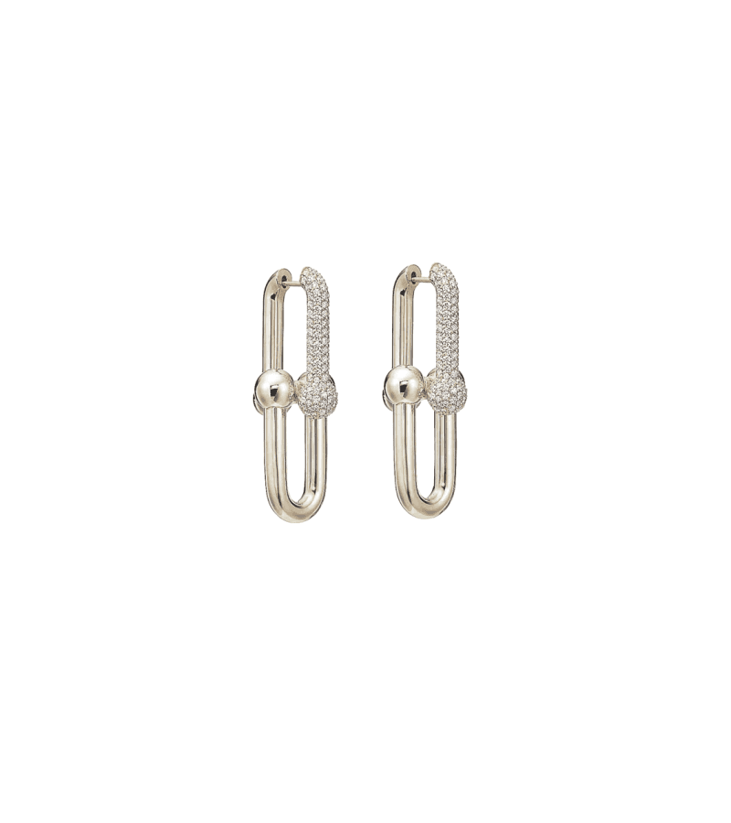 Mine Jung Seo-hyun (Kim Seo-hyung) Inspired Earrings 006 - ONE SIZE ONLY / Silver - Earrings