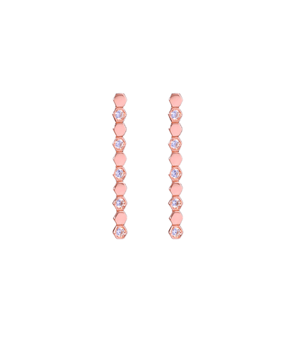 Mine Seo Hi-soo (Lee Bo-young) Inspired Earrings 004 - ONE SIZE ONLY / Rose Gold - Earrings