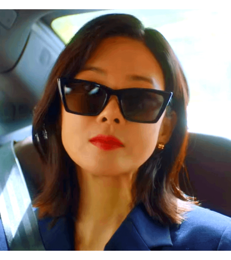 Mine Seo Hi-soo (Lee Bo-young) Inspired Sunglasses 002 - ONE SIZE ONLY / Black - Earrings